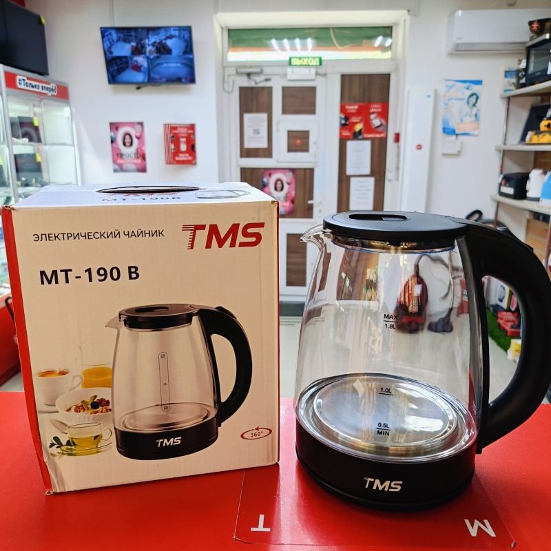 Чайник TMS 1,8 л  стекло