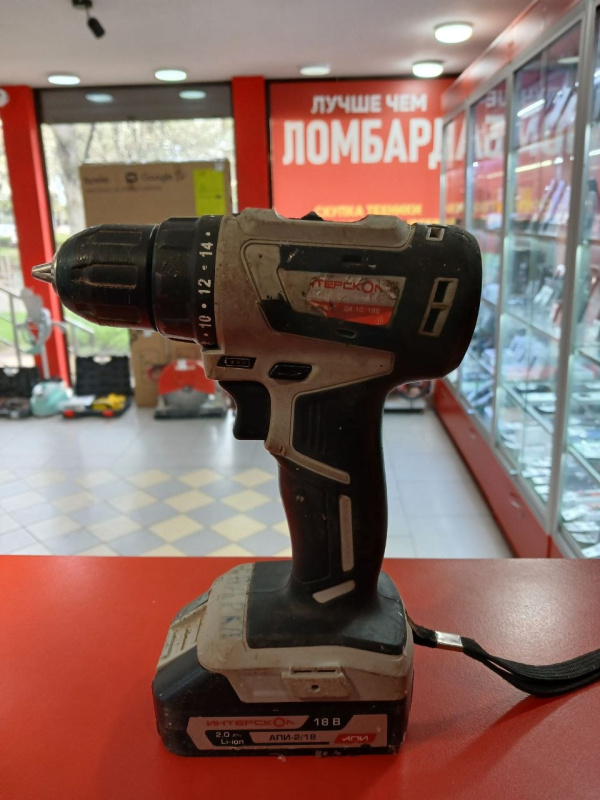 Шуруповерт Интерскол ДА-10/18В