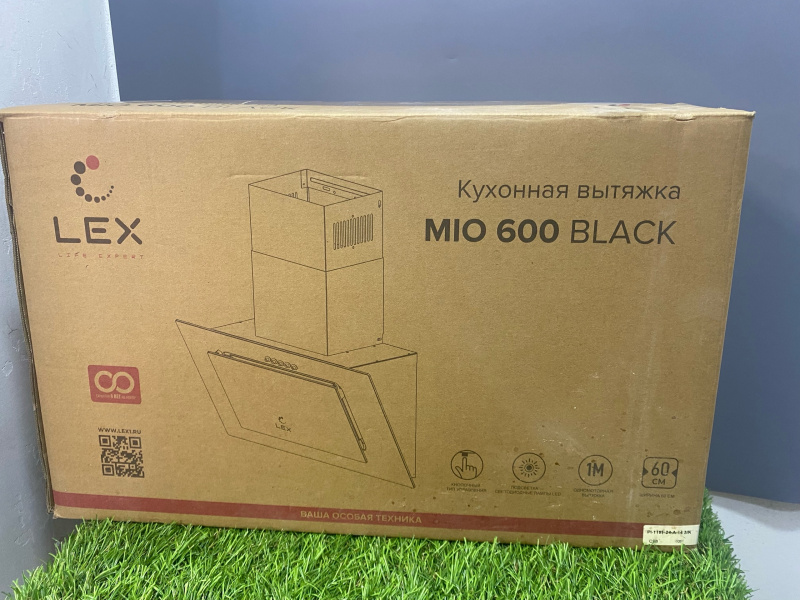 Духовой шкаф  Кухонная вытяжка lex mio 600 black