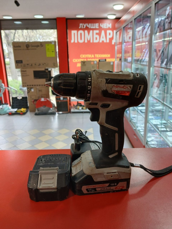 Шуруповерт Интерскол ДА-10/18В